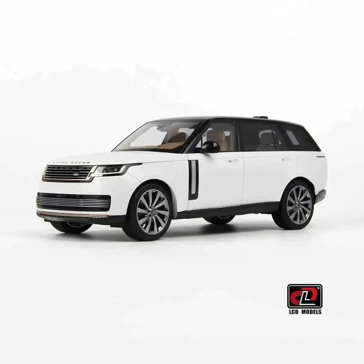 LCD 2022 Land Rover Range Rover SV Serenity White w/ Black Roof 1:18 Cartsfy Inc.