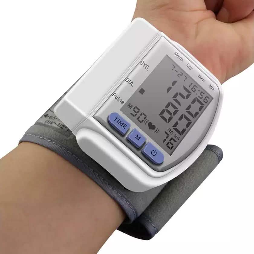 LCD Digital Automatic Wrist Cuff Blood Pressure Monitor Cartsfy Inc.
