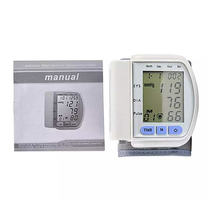 LCD Digital Automatic Wrist Cuff Blood Pressure Monitor Cartsfy Inc.