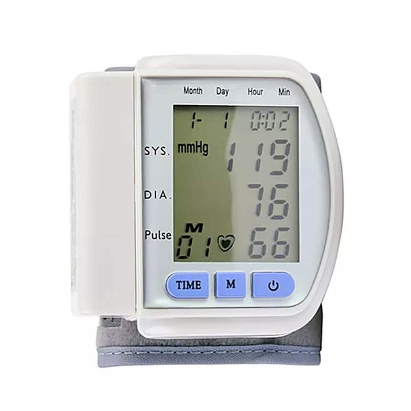 LCD Digital Automatic Wrist Cuff Blood Pressure Monitor Cartsfy Inc.