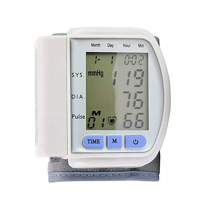 LCD Digital Automatic Wrist Cuff Blood Pressure Monitor Cartsfy Inc.