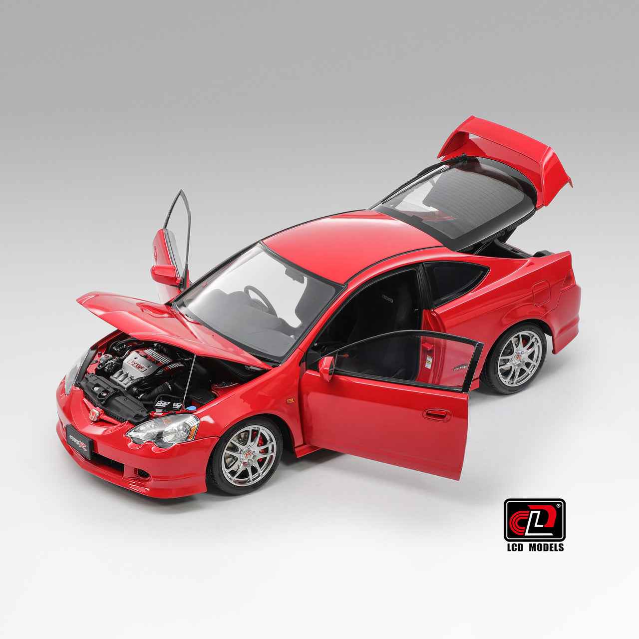 LCD Honda Integra (RSX) DC5 Type-R Red 1:18 STM Diecast Default Title Default Title-