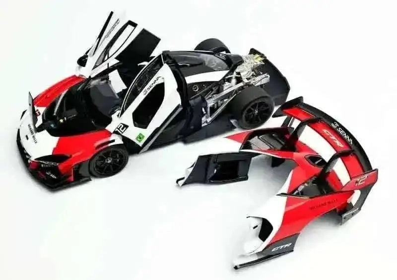 LCD Mclaren Senna GTR #12 Richard Mille Red White 1:18 Cartsfy Inc.