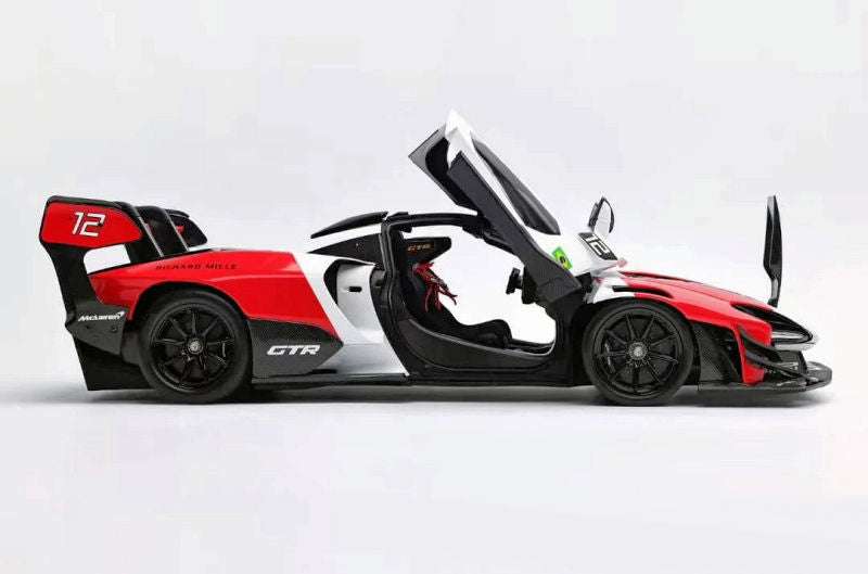 LCD Mclaren Senna GTR #12 Richard Mille Red White 1:18 STM Diecast Default Title Default Title-