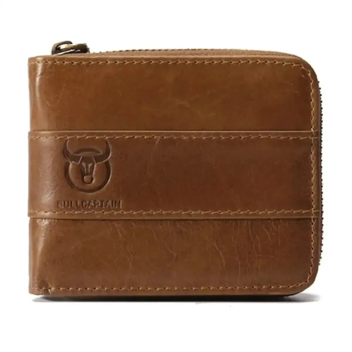 Leather Tri-Fold Anti-Magnetic Vintage 11 Card Slot Men's Wallet DailySale Black Coffee Brown Black-Coffee-Brown-