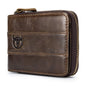 Leather Tri - Fold Anti - Magnetic Vintage 11 Card Slot Men's Wallet - Cartsfy Inc.