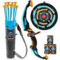LED Bow & Arrow Toy Set for Kids Light-Up Archery Play Kit with Suction Cup Arrows (Blue/Green) Cartsfy Inc.