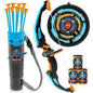 LED Bow & Arrow Toy Set for Kids Light-Up Archery Play Kit with Suction Cup Arrows (Blue/Green) Cartsfy Inc.