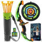 LED Bow & Arrow Toy Set for Kids Light-Up Archery Play Kit with Suction Cup Arrows (Blue/Green) Cartsfy Inc.