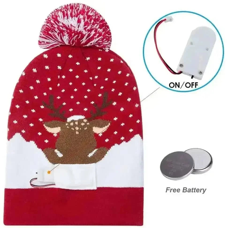 LED Christmas Knitted Hat Cartsfy Inc.