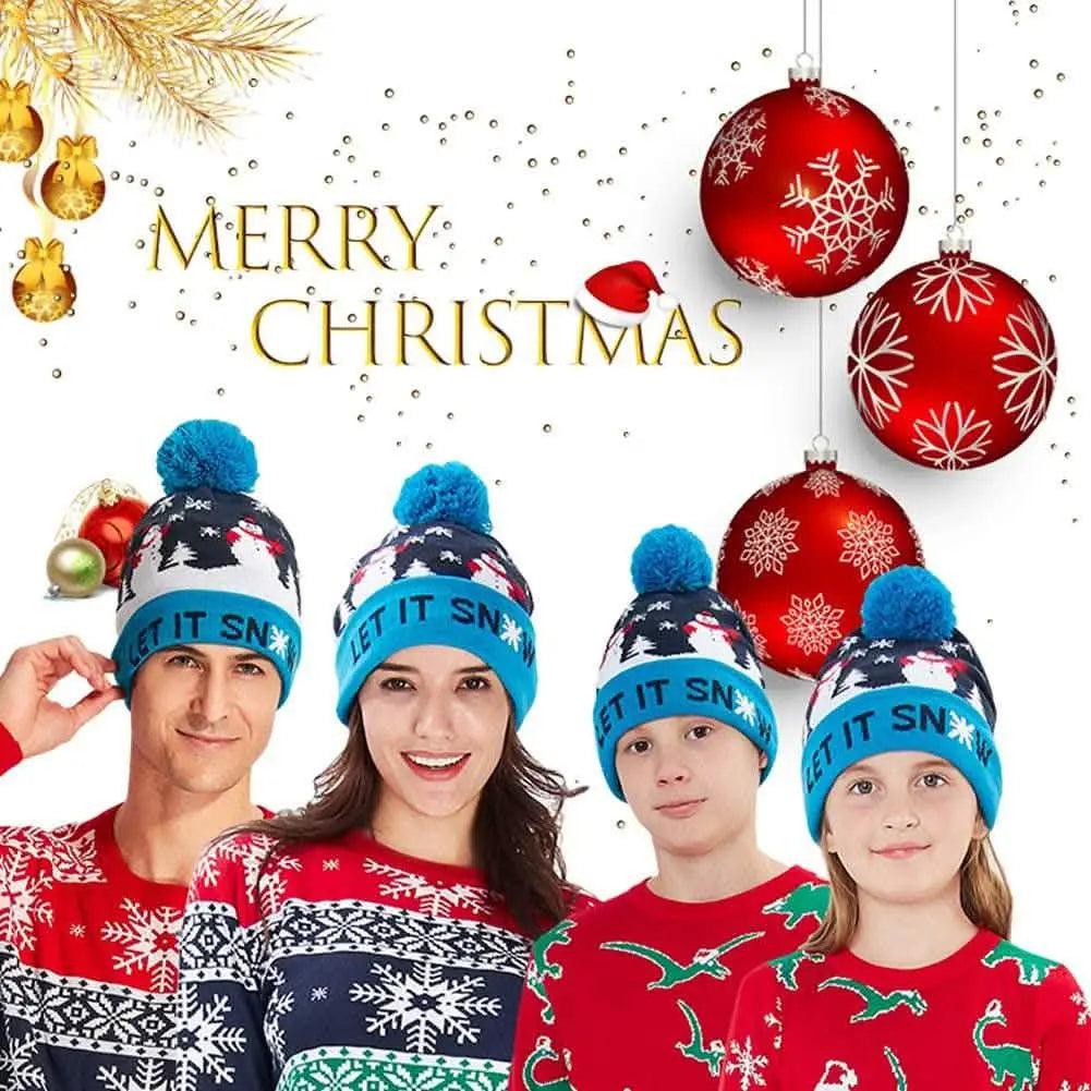 LED Christmas Knitted Hat