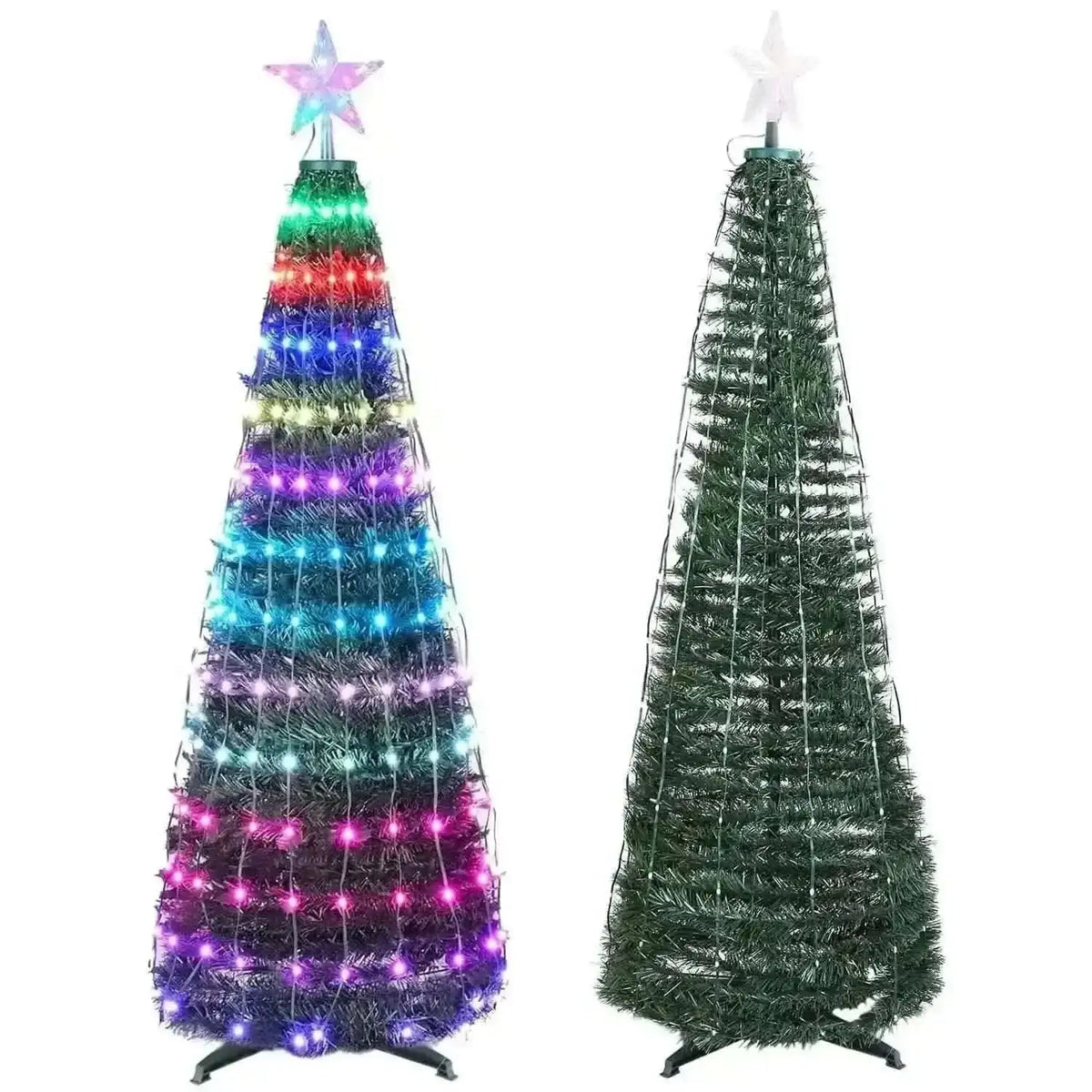 LED Lights Collapsible Christmas Tree Light with Remote App Control Cartsfy Inc.