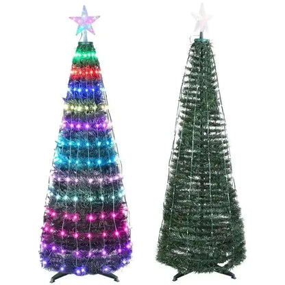 LED Lights Collapsible Christmas Tree Light with Remote App Control Cartsfy Inc.