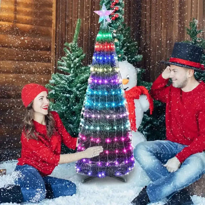 LED Lights Collapsible Christmas Tree Light with Remote App Control Cartsfy Inc.
