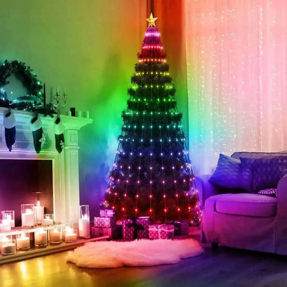 LED Lights Collapsible Christmas Tree Light with Remote App Control Cartsfy Inc.