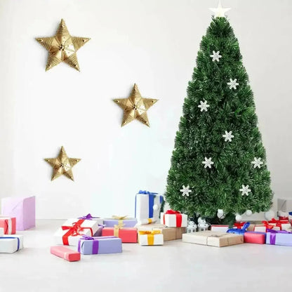 LED Optic Artificial Christmas Tree with Snowflakes Cartsfy Inc.