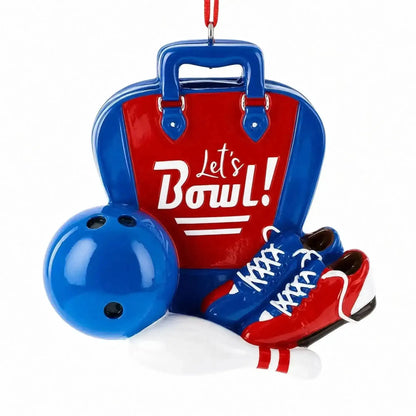 Let’s Bowl! Bowling Bag with Shoes and Ball Resin Christmas Ornament Cartsfy Inc.