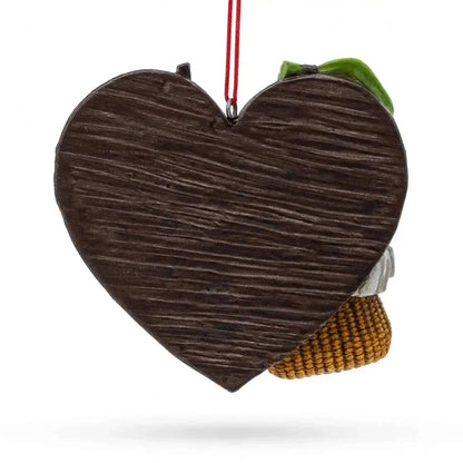 Let’s Go Fishing Heart Shape Fisherman Gear Resin Christmas Ornament Cartsfy Inc.
