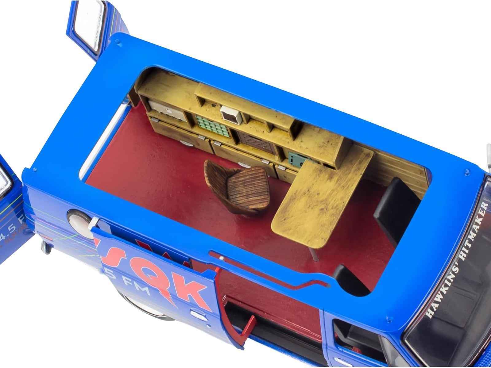 Level 3 Model Kit 1977 GMC "WSQK Squawk" Van "Stranger Things" (2016-2025) TV Series 1/25 Scale Model by Revell Cartsfy Inc.