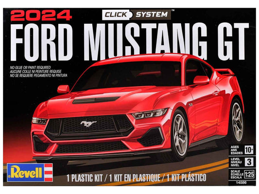 Level 3 Model Kit 2024 Ford Mustang GT 2-in-1 Kit (Level 3 Click System) 1/25 Scale Model by Revell Cartsfy Inc.