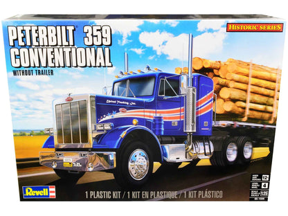 Level 4 Model Kit Peterbilt 359 Conventional Truck Tractor (without Trailer) "Historic Series" 1/25 Scale Model by Revell Cartsfy Inc.