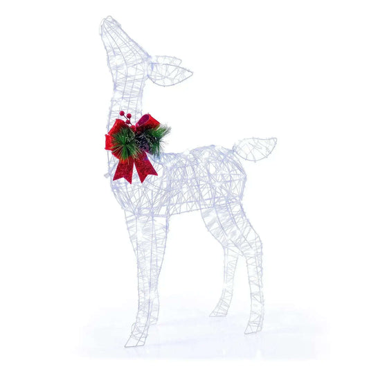 Lighted Christmas Reindeer Decoration with 50 LED Lights Cartsfy Inc.