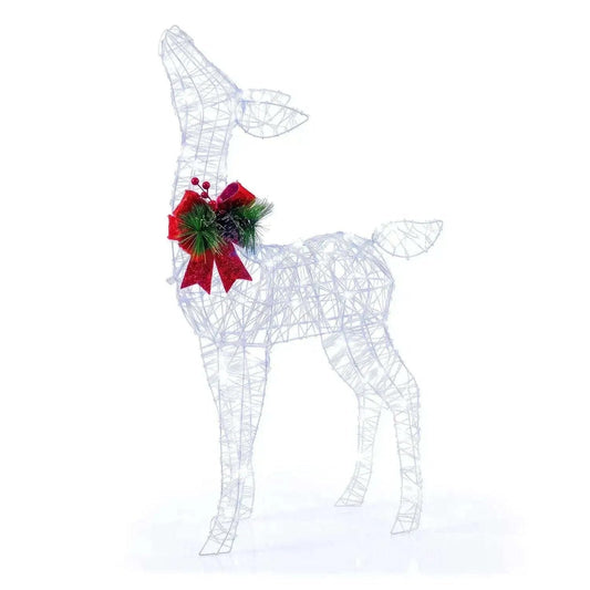Lighted Christmas Reindeer Decoration with 50 LED Lights Cartsfy Inc.