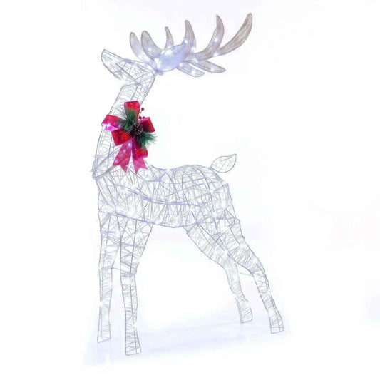 Lighted Christmas Reindeer Yard Decoration with LED Lights