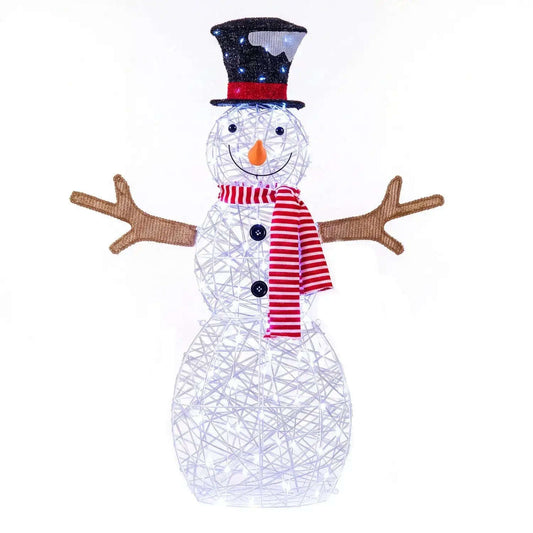 Lighted Snowman Christmas Decoration with 80 LED Lights Cartsfy Inc.