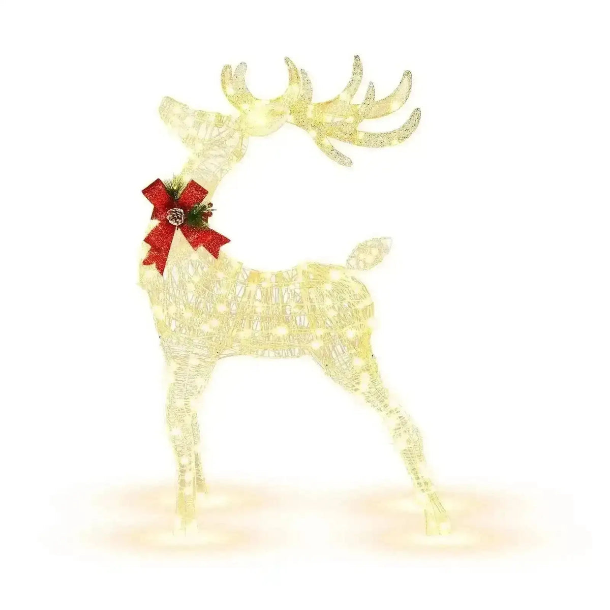Lighted Standing Reindeer with Stakes for Christmas Decoration Cartsfy Inc.