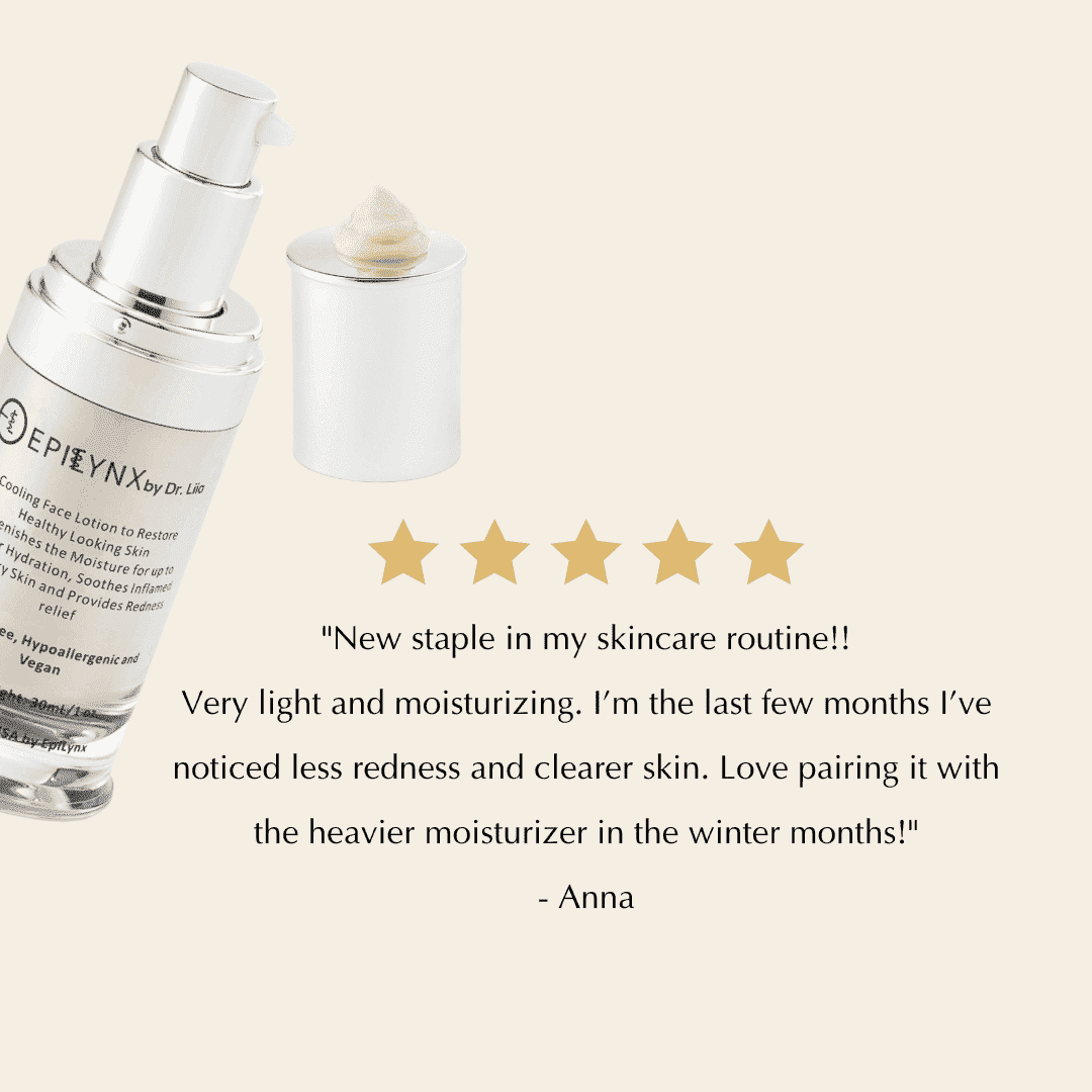 Facial moisturizer bottle with pump and open jar with cream dollop