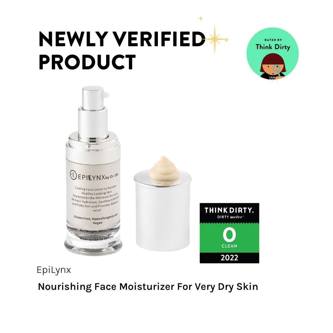 Face moisturizer bottle with cap and small cream dollop