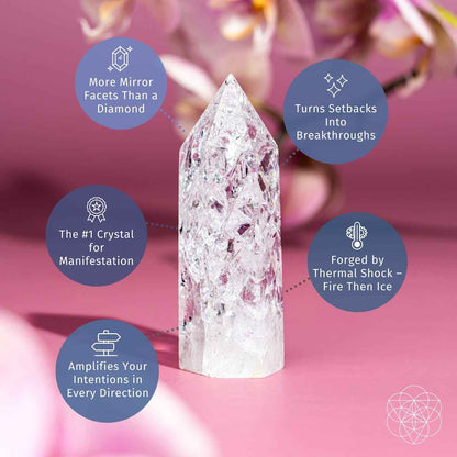 Limitless Manifestation - Ice Quartz Point Cartsfy Inc.