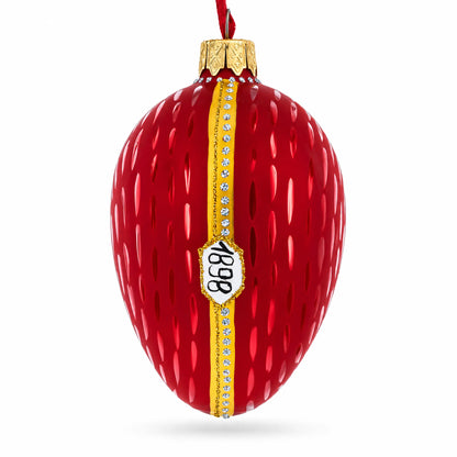 1898 Kelch Hen Royal Egg Glass Christmas Ornament 4 Inches