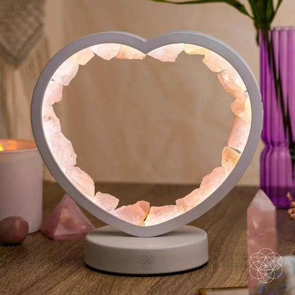 Love Magnet - Rose Quartz Heart Lamp Conscious Items Default Title Default Title-