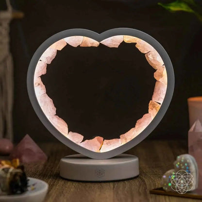 Love Magnet - Rose Quartz Heart Lamp Conscious Items Default Title Default Title-