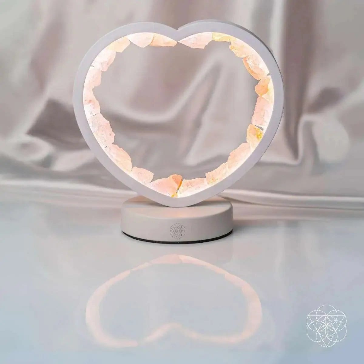 Love Magnet - Rose Quartz Heart Lamp Conscious Items Default Title Default Title-