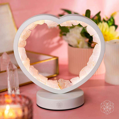 Love Magnet - Rose Quartz Heart Lamp Cartsfy Inc.