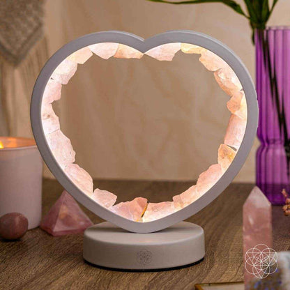 Love Magnet - Rose Quartz Heart Lamp Cartsfy Inc.