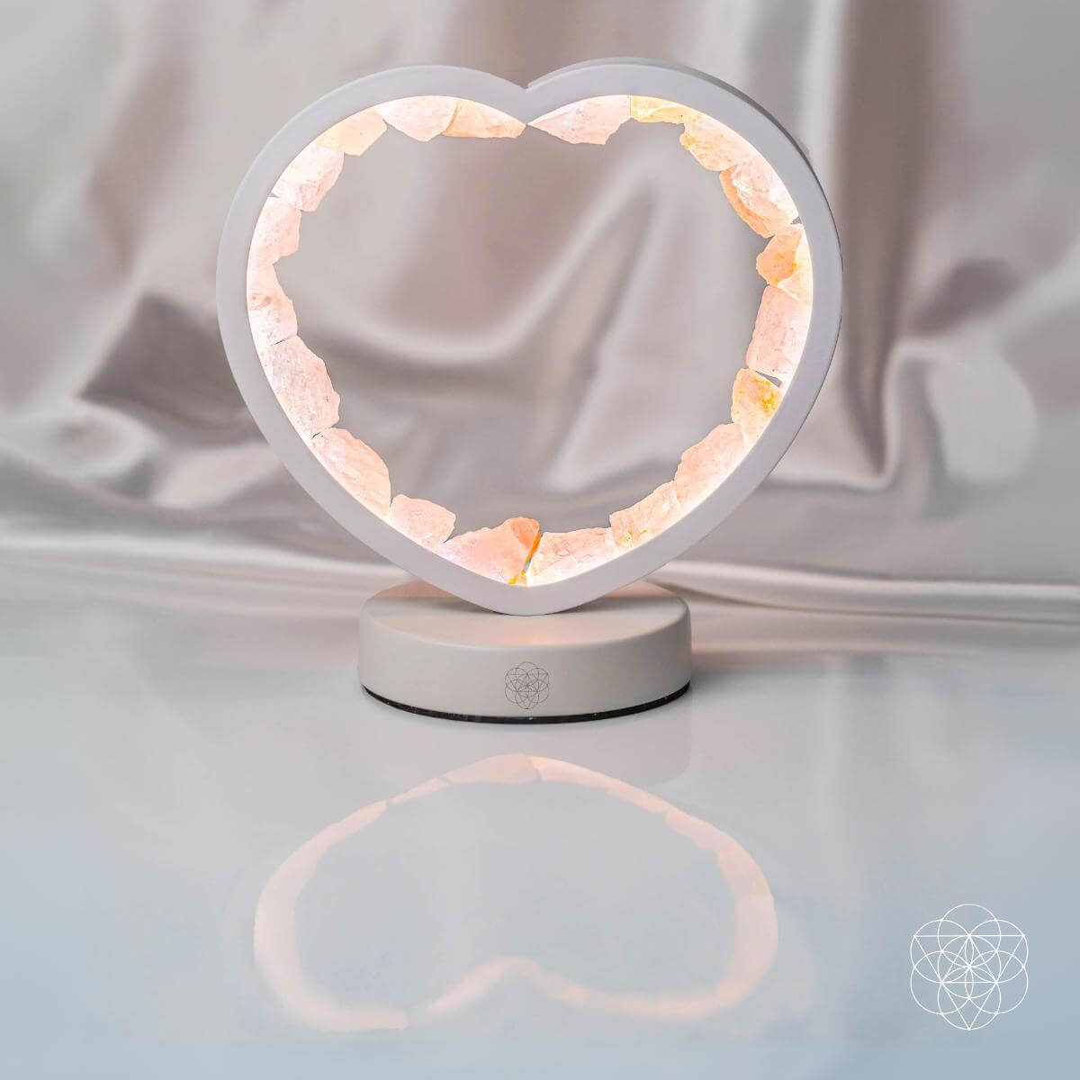 Love Magnet - Rose Quartz Heart Lamp - Cartsfy Inc.