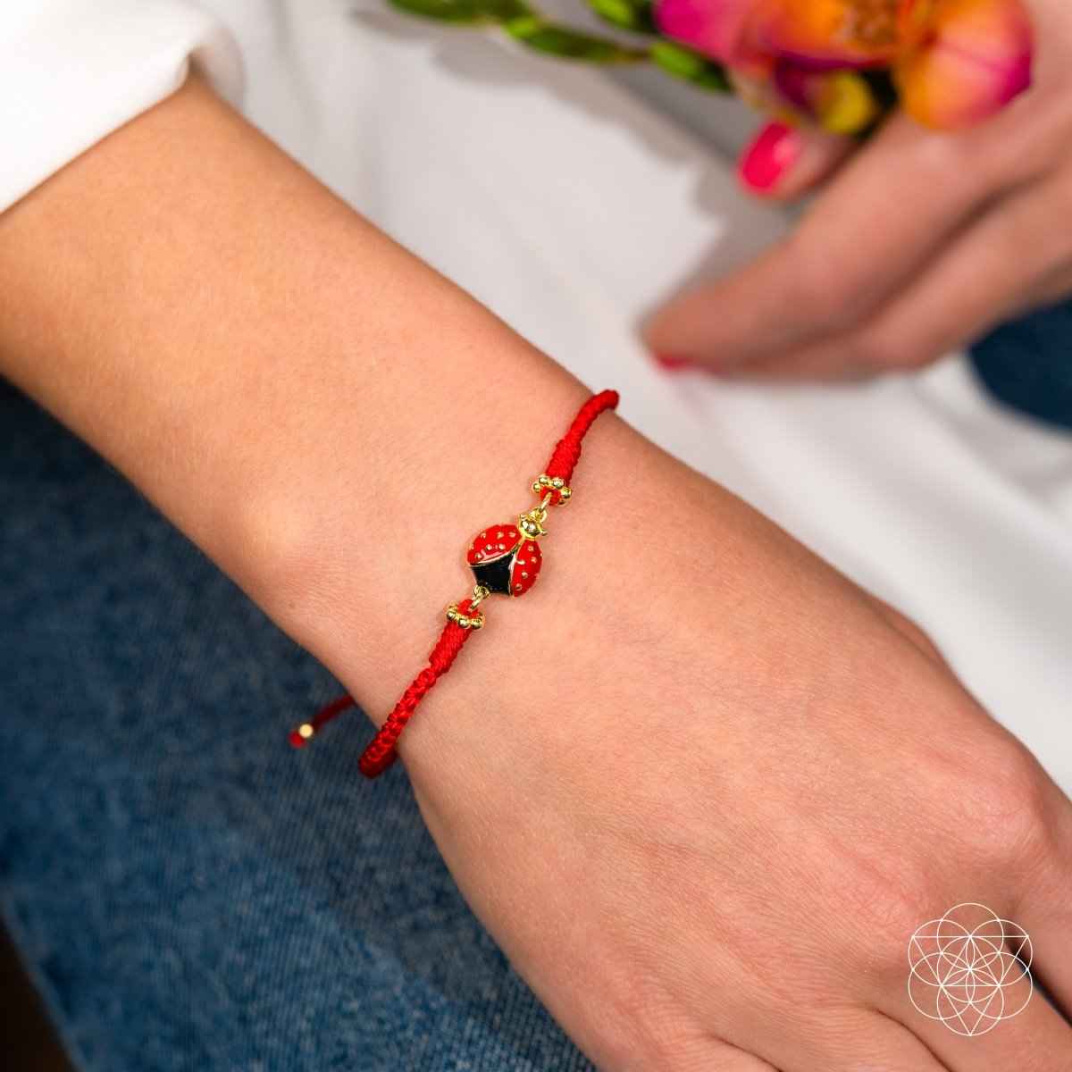 Lucky Ladybug - Four - Strand Red String Bracelet - Cartsfy Inc.
