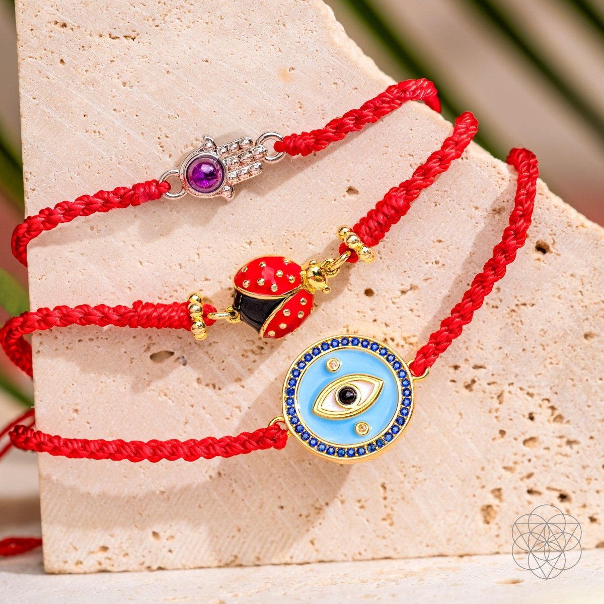 Lucky Ladybug - Four - Strand Red String Bracelet - Cartsfy Inc.