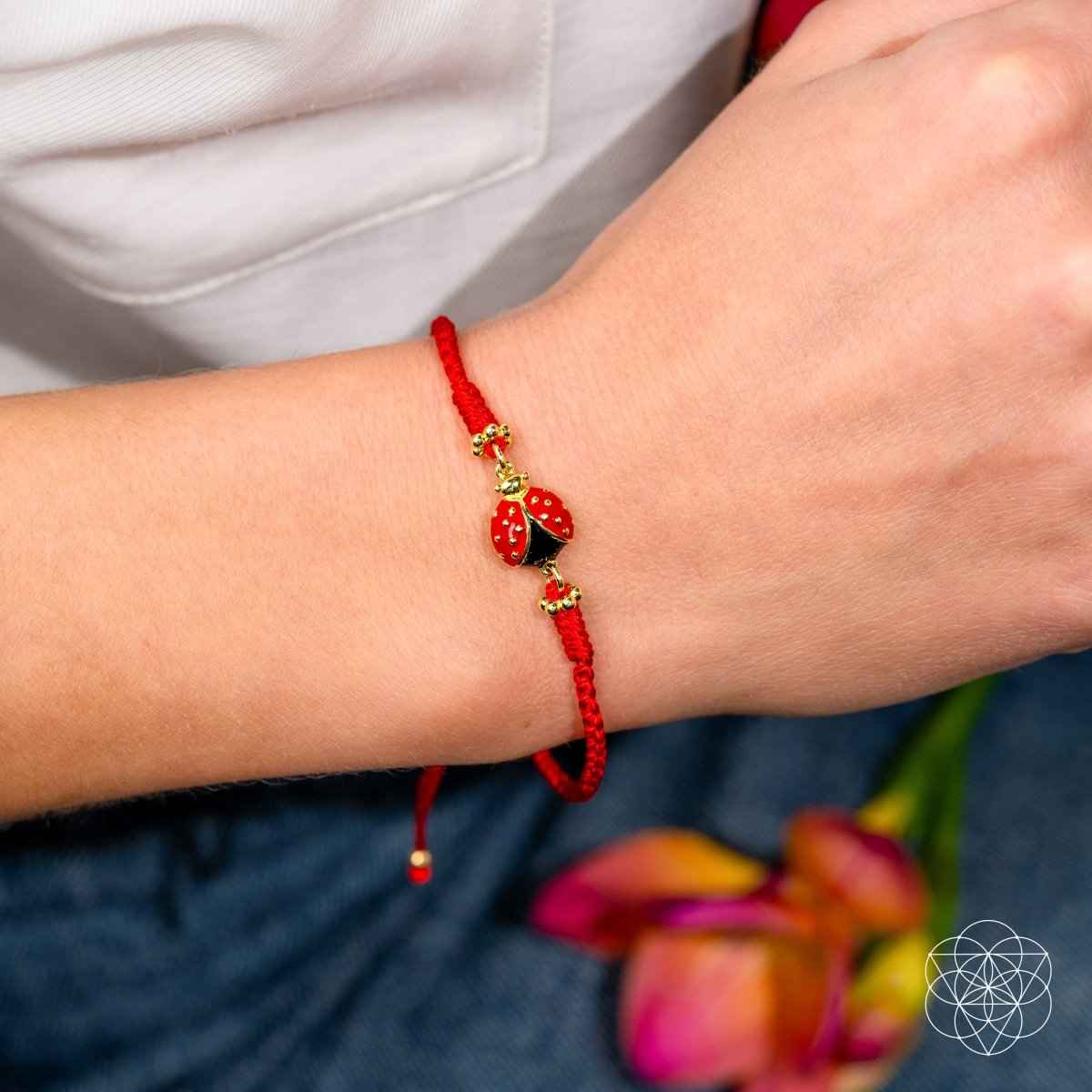 Lucky Ladybug - Four - Strand Red String Bracelet - Cartsfy Inc.