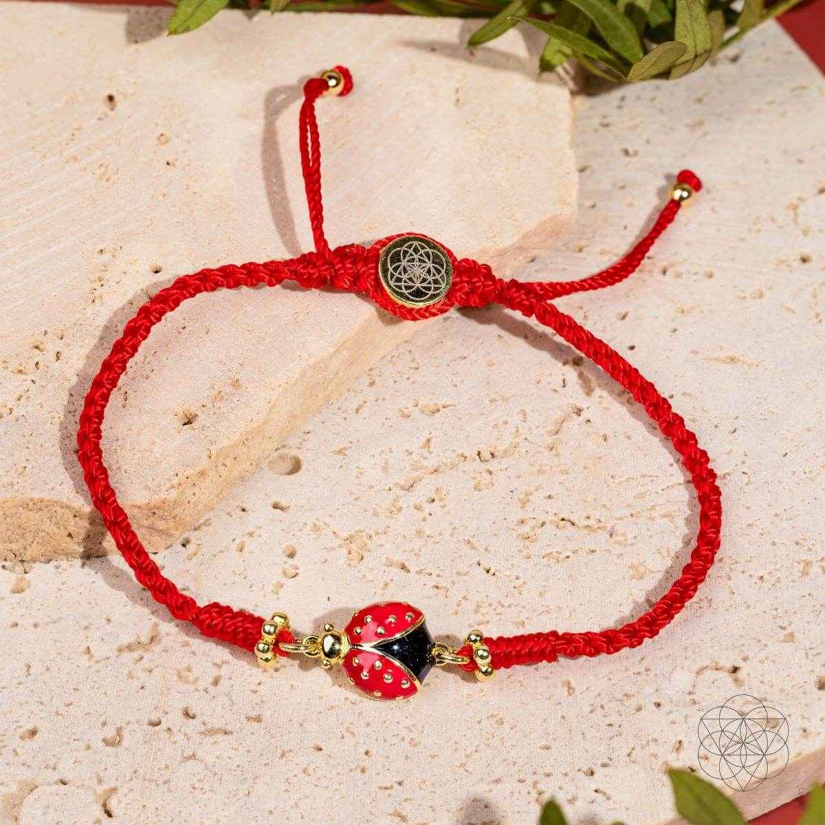 Lucky Ladybug - Four - Strand Red String Bracelet - Cartsfy Inc.