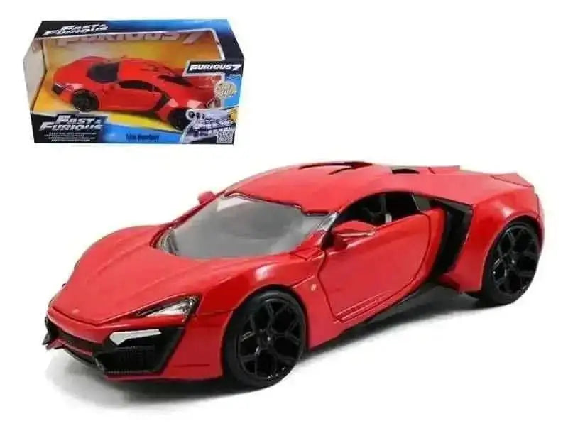 Lykan Hypersport Red "Fast & Furious 7" (2015) Movie 1/24 Diecast Model Car by Jada Cartsfy Inc.