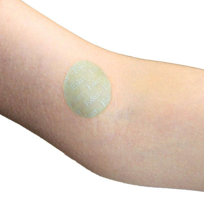 Esker lymphatic drainage dots circular patch on forearm