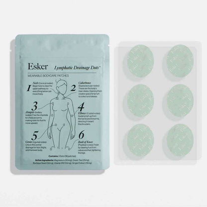 Esker lymphatic drainage dots pouch and round patch sheet