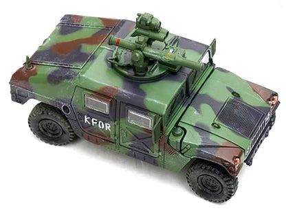 M1046 HUMVEE Tow Missile Carrier Green Camouflage "3rd Battalion 8th Marine Regiment Kosovo Force (KFOR)" (1999) "Military Miniature" Series 1/64 Diecast Model by Panzerkampf Miniature Motors Default Title Default Title-