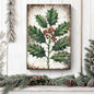 Christmas Holly Wall Art