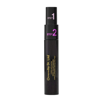 Black Step 1 and Step 2 mascara tubes with purple step labels